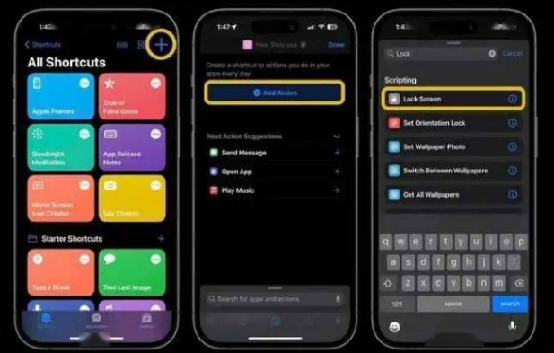 大埔苹果14锁屏维修店分享iPhone14升级iOS16.4后如何创建锁屏快捷方式 