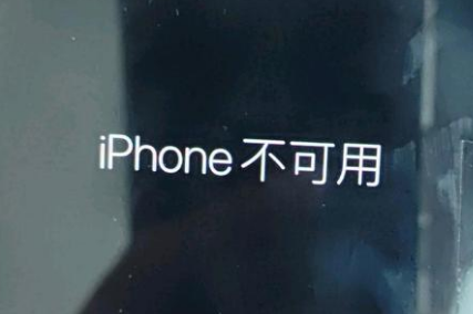 大埔苹果服务网点分享锁屏界面显示“iPhone 不可用”如何解决 